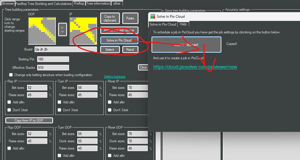Button to copy script to clipboard
